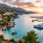 Modern marina development on the Albanian Riviera showcasing the transformation of Albania's coastline.