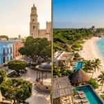 Comparison of Mérida's historic colonial city and Tulum's Caribbean beach lifestyle.