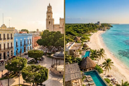 Comparison of Mérida's historic colonial city and Tulum's Caribbean beach lifestyle.